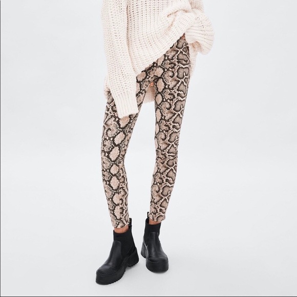 Zara Denim - Zara snake print jeans
